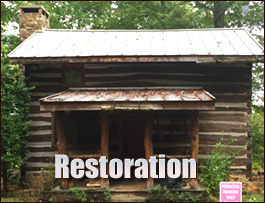 Historic Log Cabin Restoration  Jasper County, Georgia